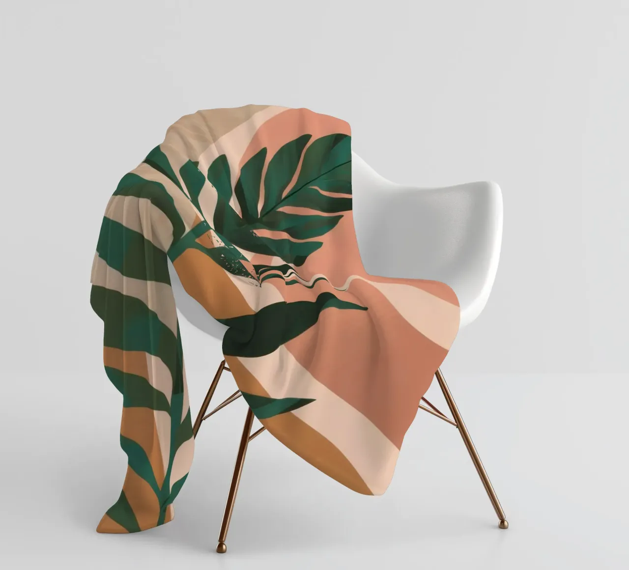 Foglia di palma semplice coperta in pile da Selene Shade