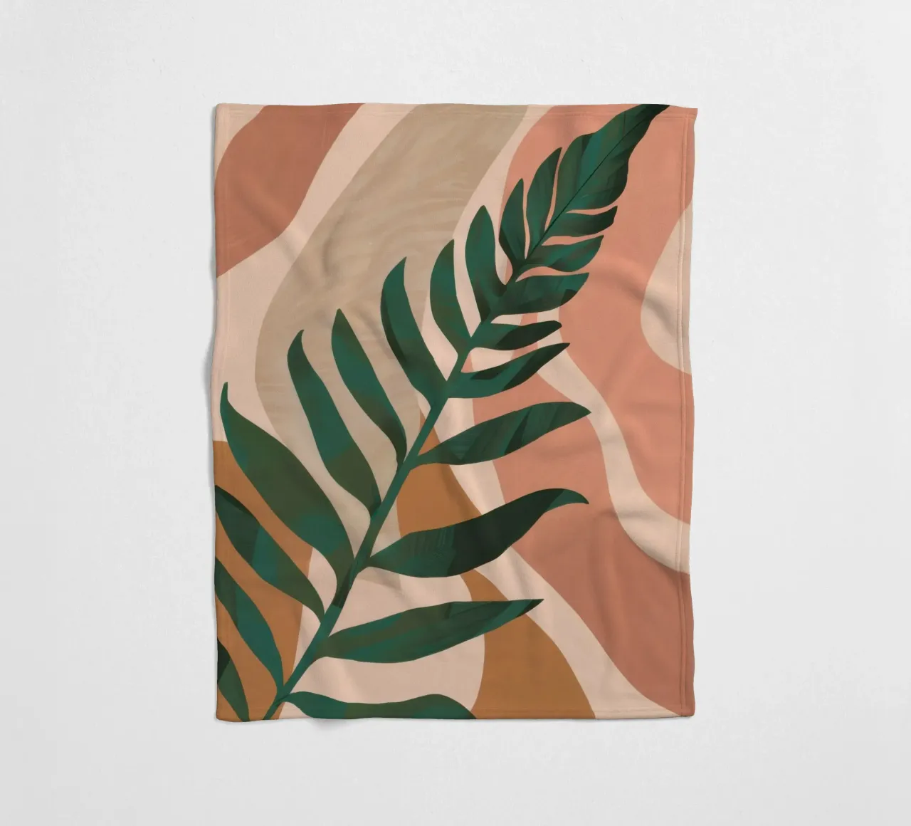 Foglia di palma semplice coperta in pile da Selene Shade