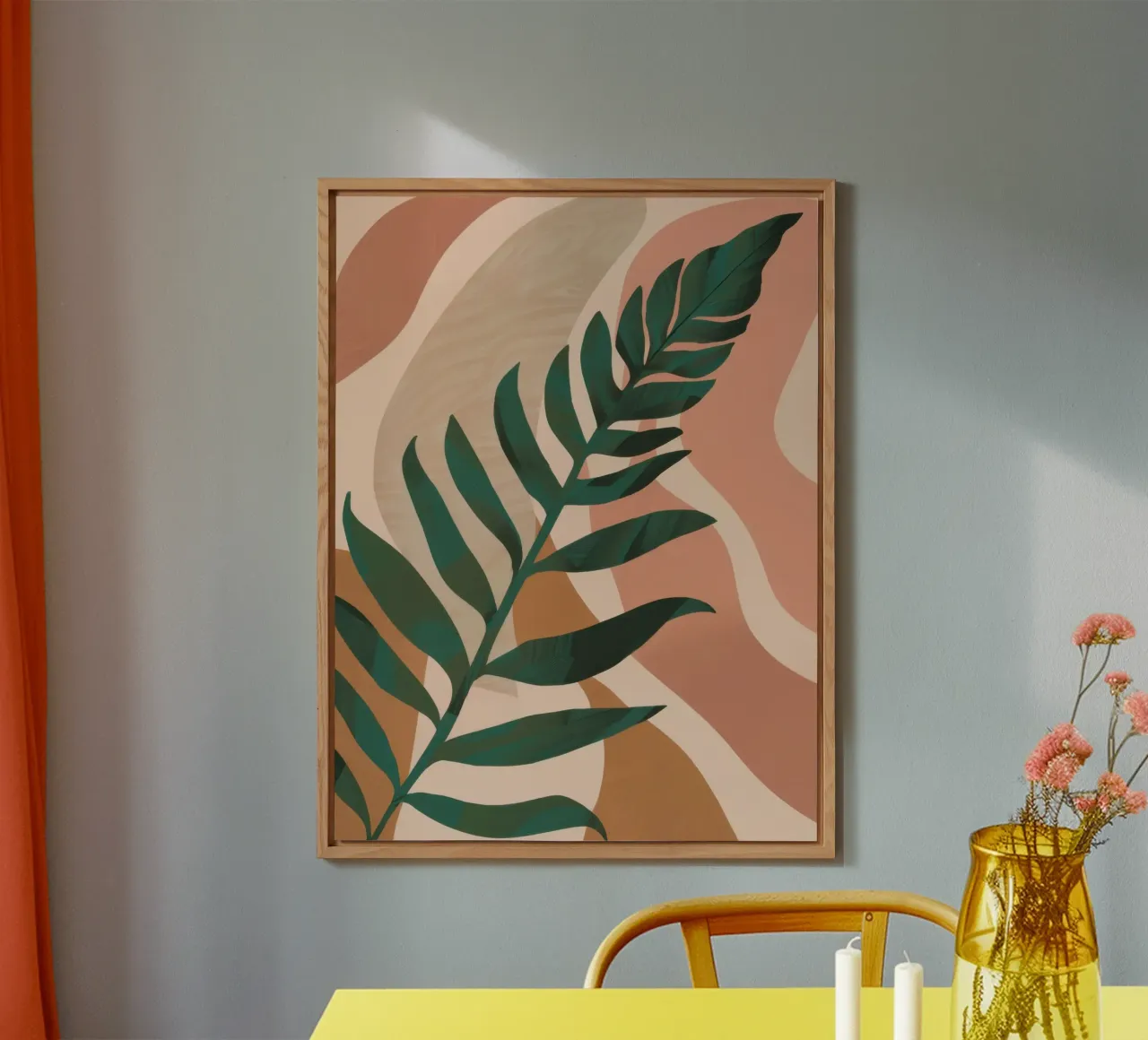 Foglia di palma semplice alluminio dibond da Selene Shade