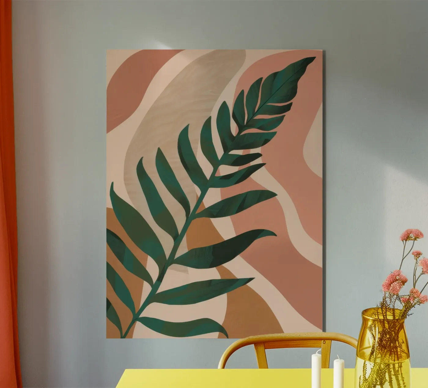 Simple Palm Leaf forex plate by Selene Shade