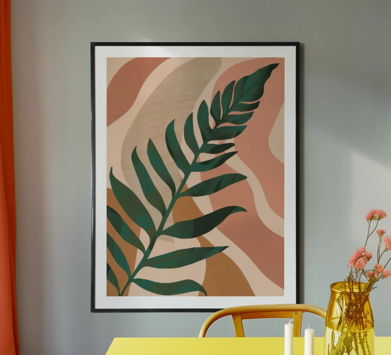 Foglia di palma semplice poster da Selene Shade