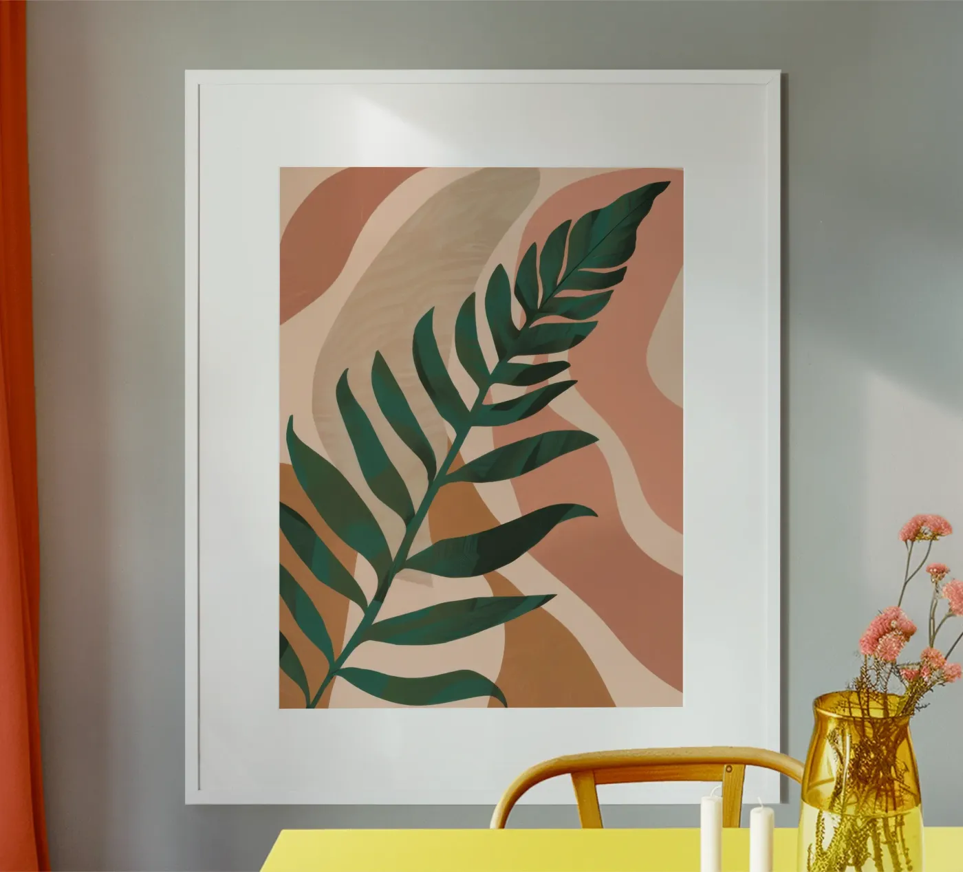 Simple Palm Leaf poster by Selene Shade