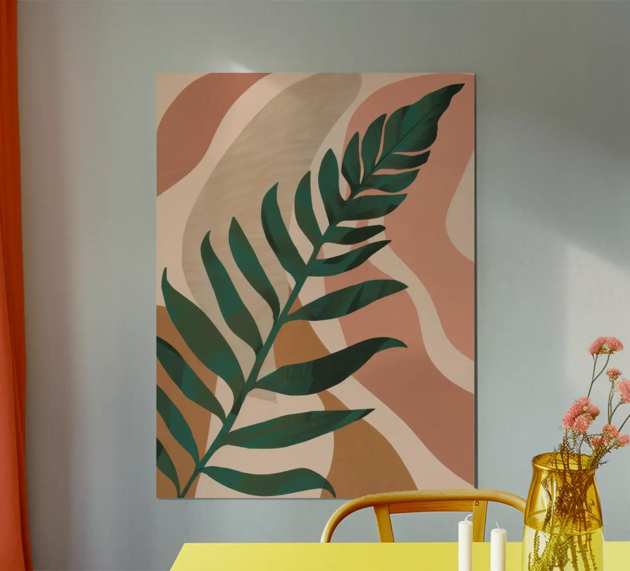 Foglia di palma semplice poster da Selene Shade