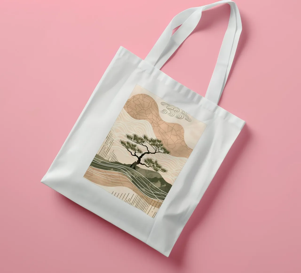 patterned abstract tote bag by Histrol