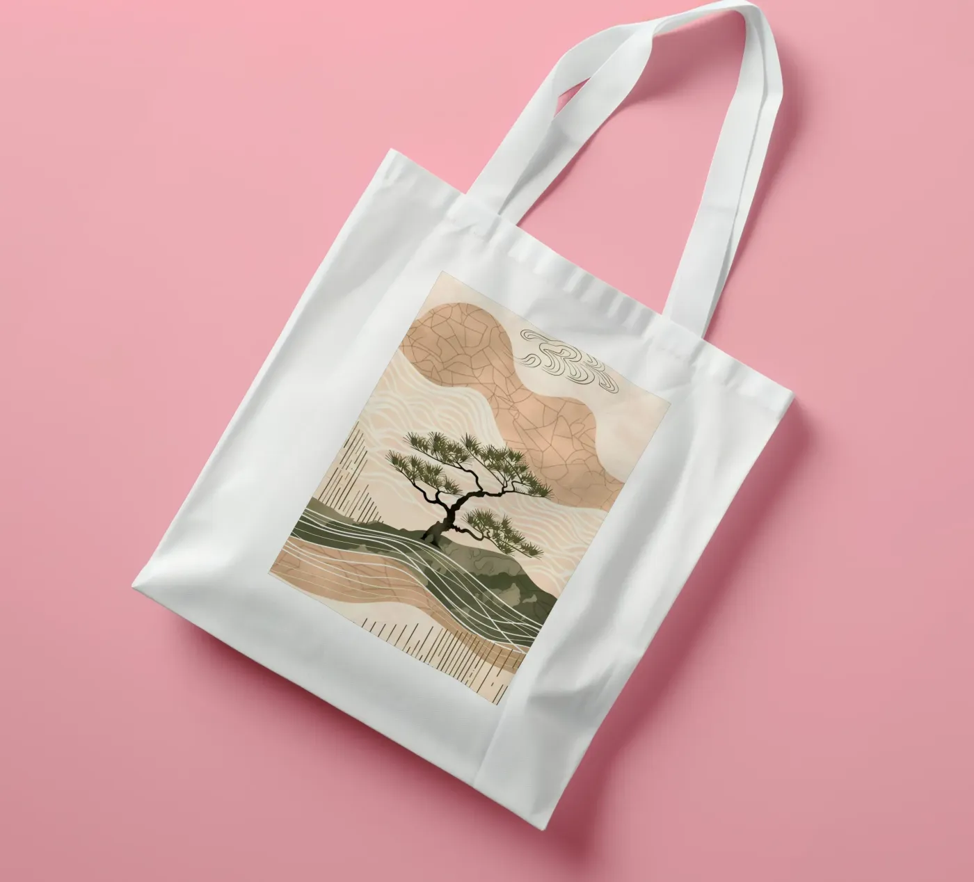 patterned abstract tote bag by Histrol