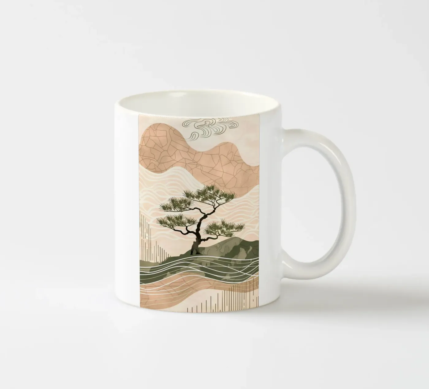patterned abstract ceramic mug by Histrol