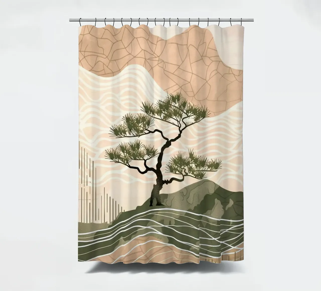 patterned abstract douchegordijn van Histrol