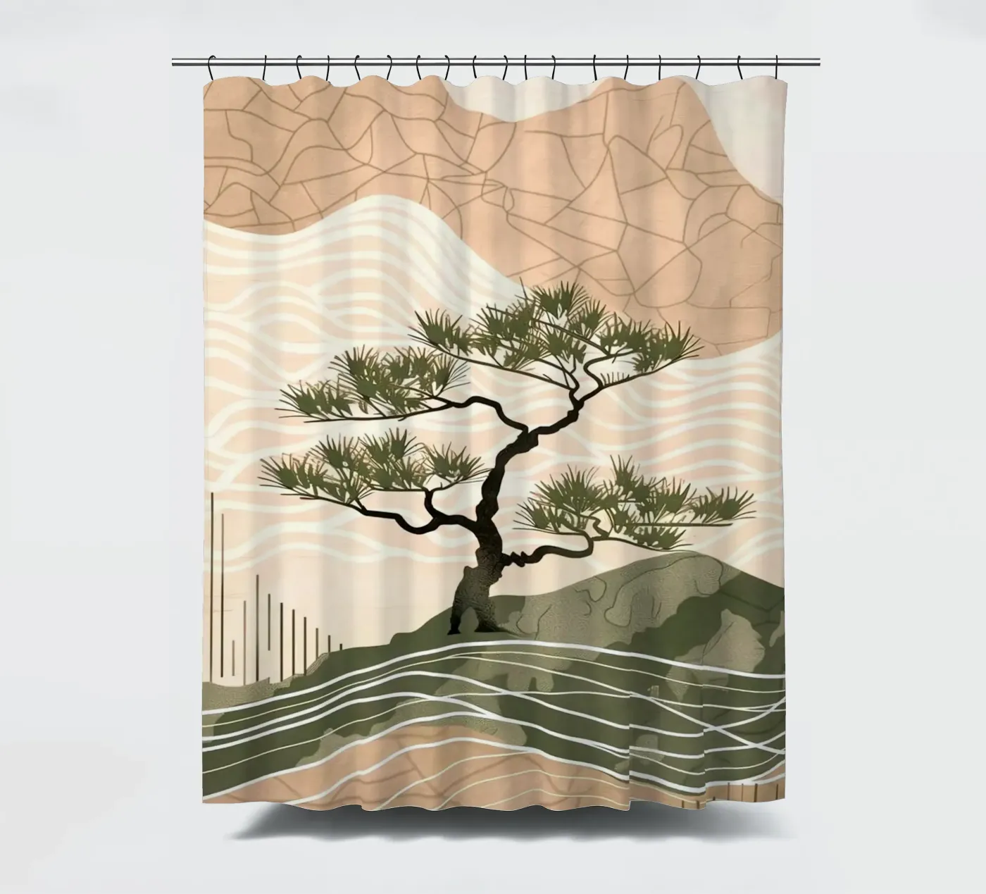 patterned abstract douchegordijn van Histrol