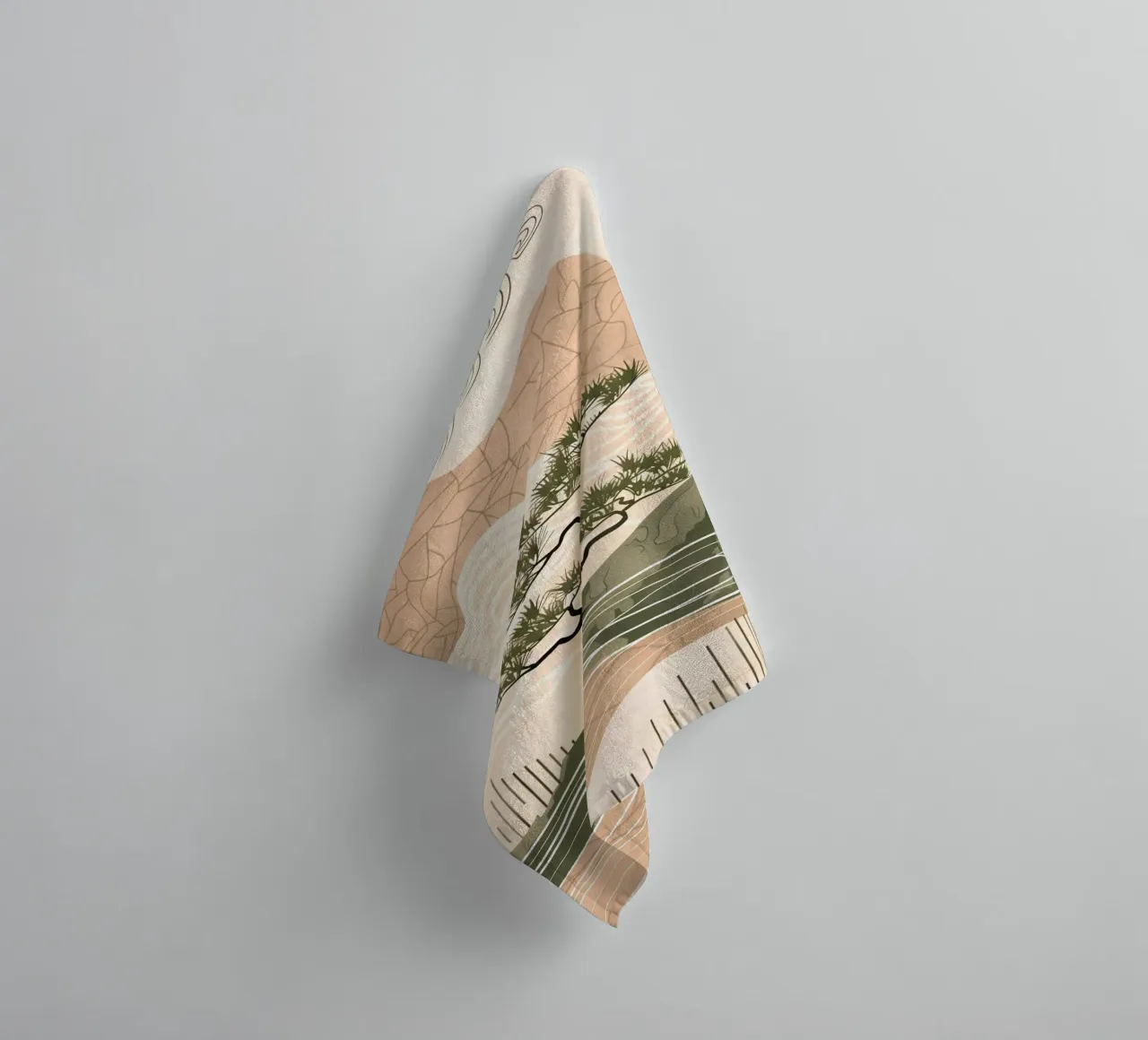 patterned abstract towel by Histrol