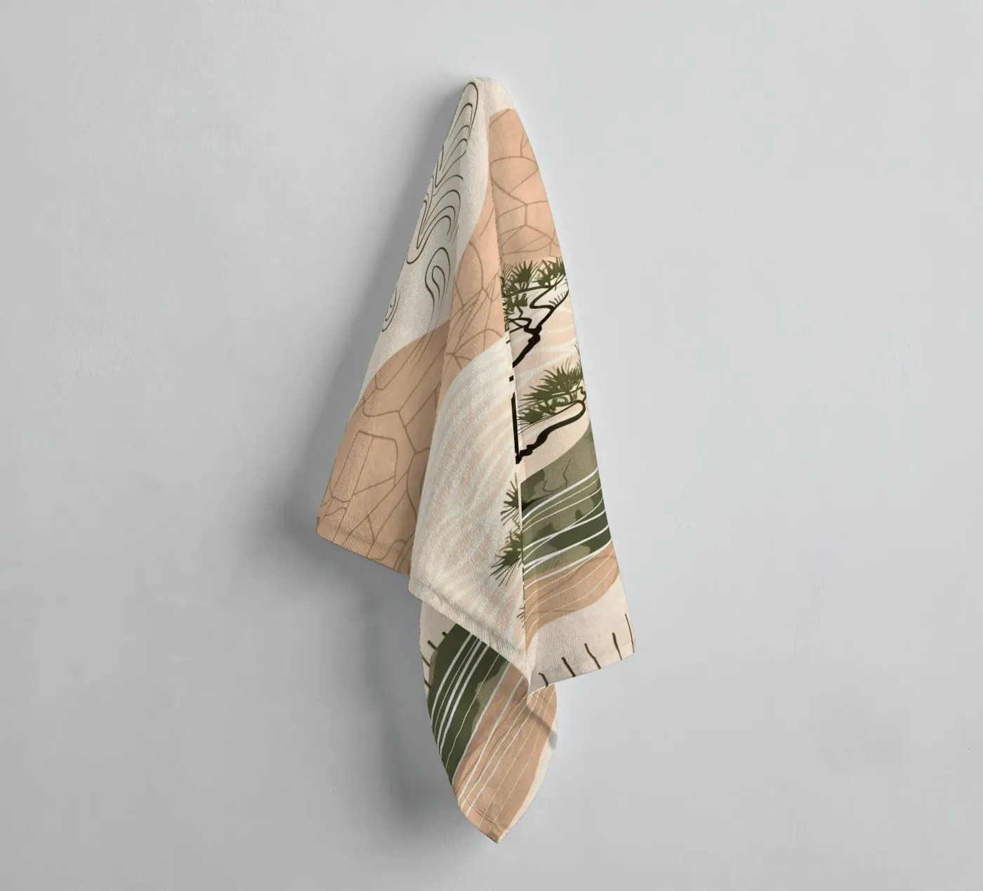 patterned abstract towel by Histrol