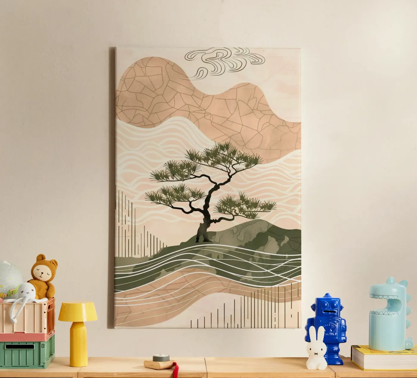 patterned abstract canvas by Histrol