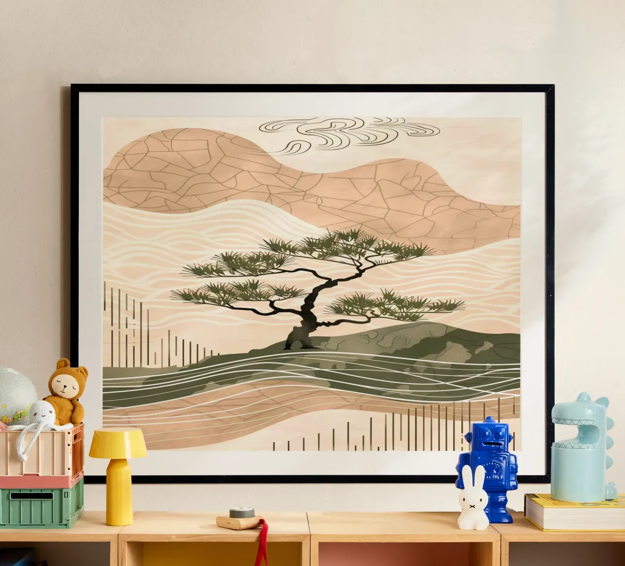 patterned abstract poster van Histrol