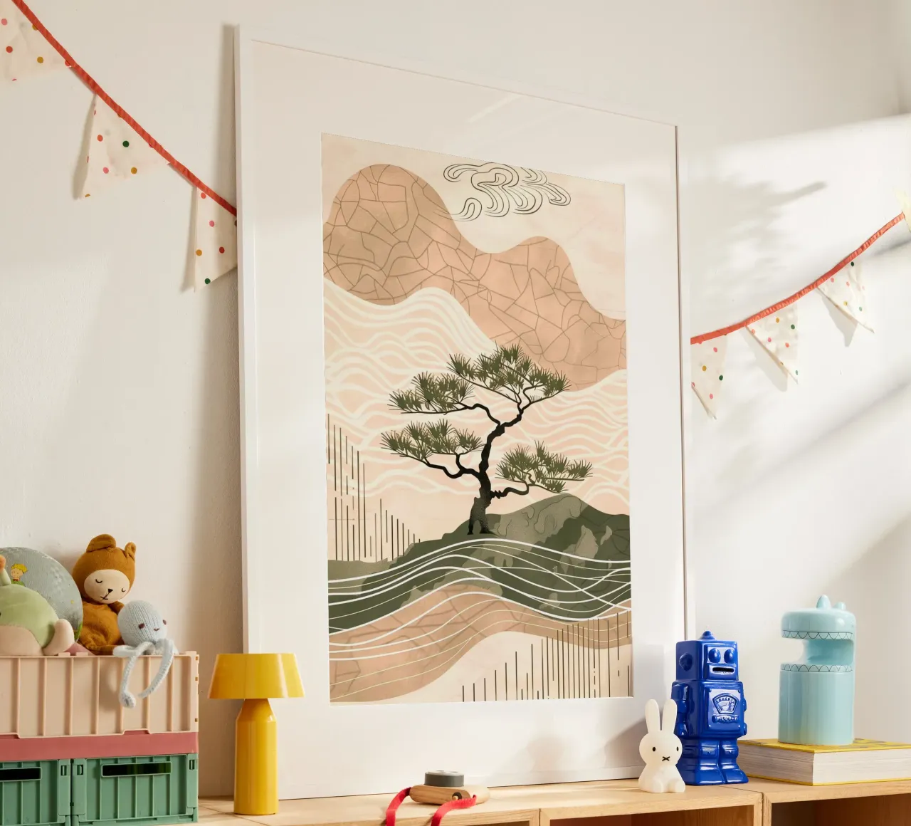 patterned abstract poster van Histrol