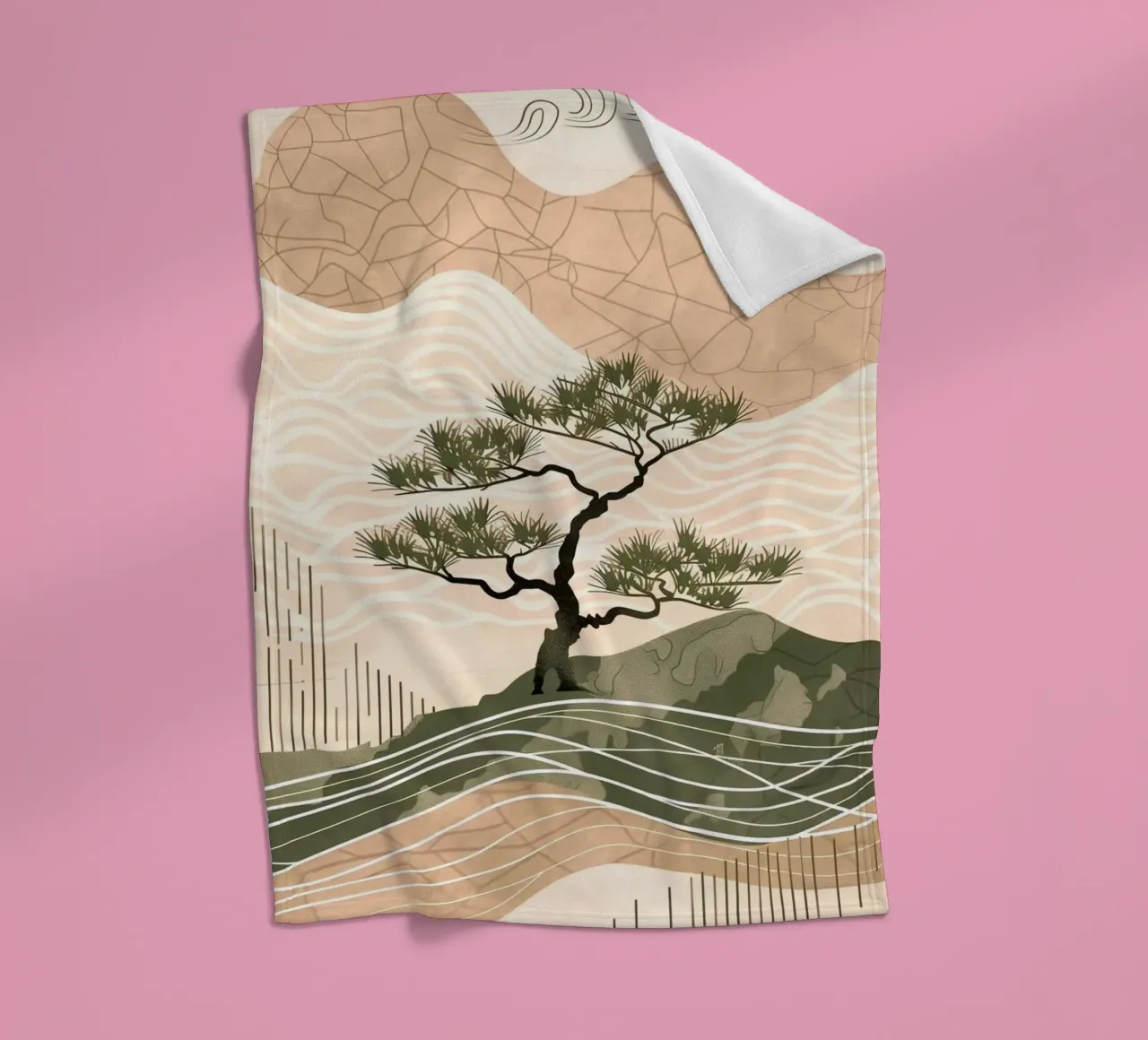 patterned abstract plaid polaire de Histrol