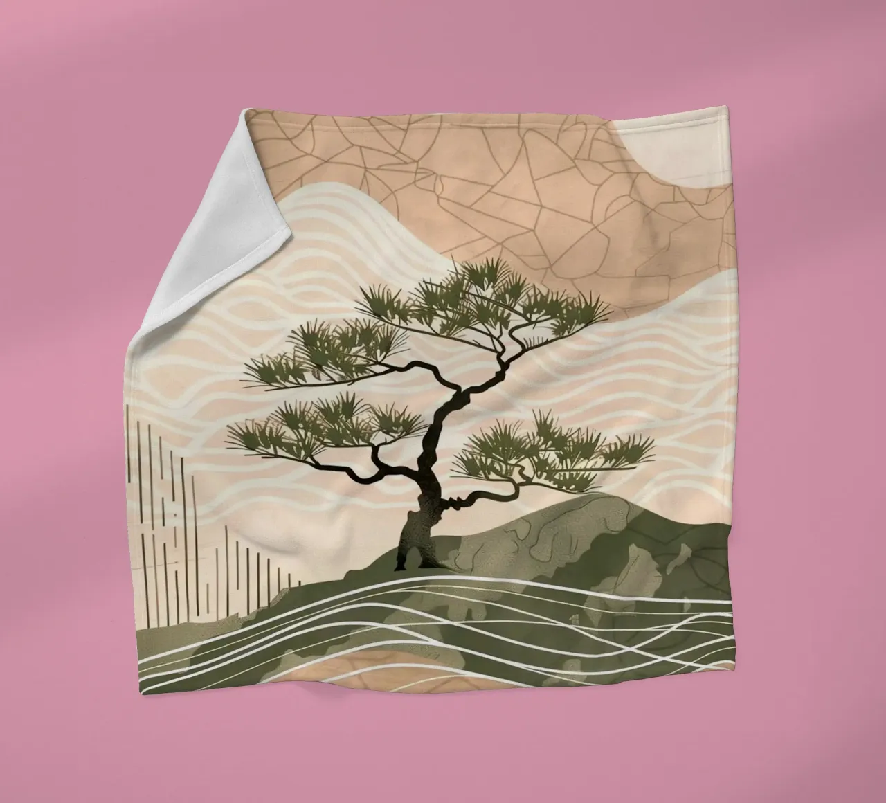 patterned abstract plaid polaire de Histrol