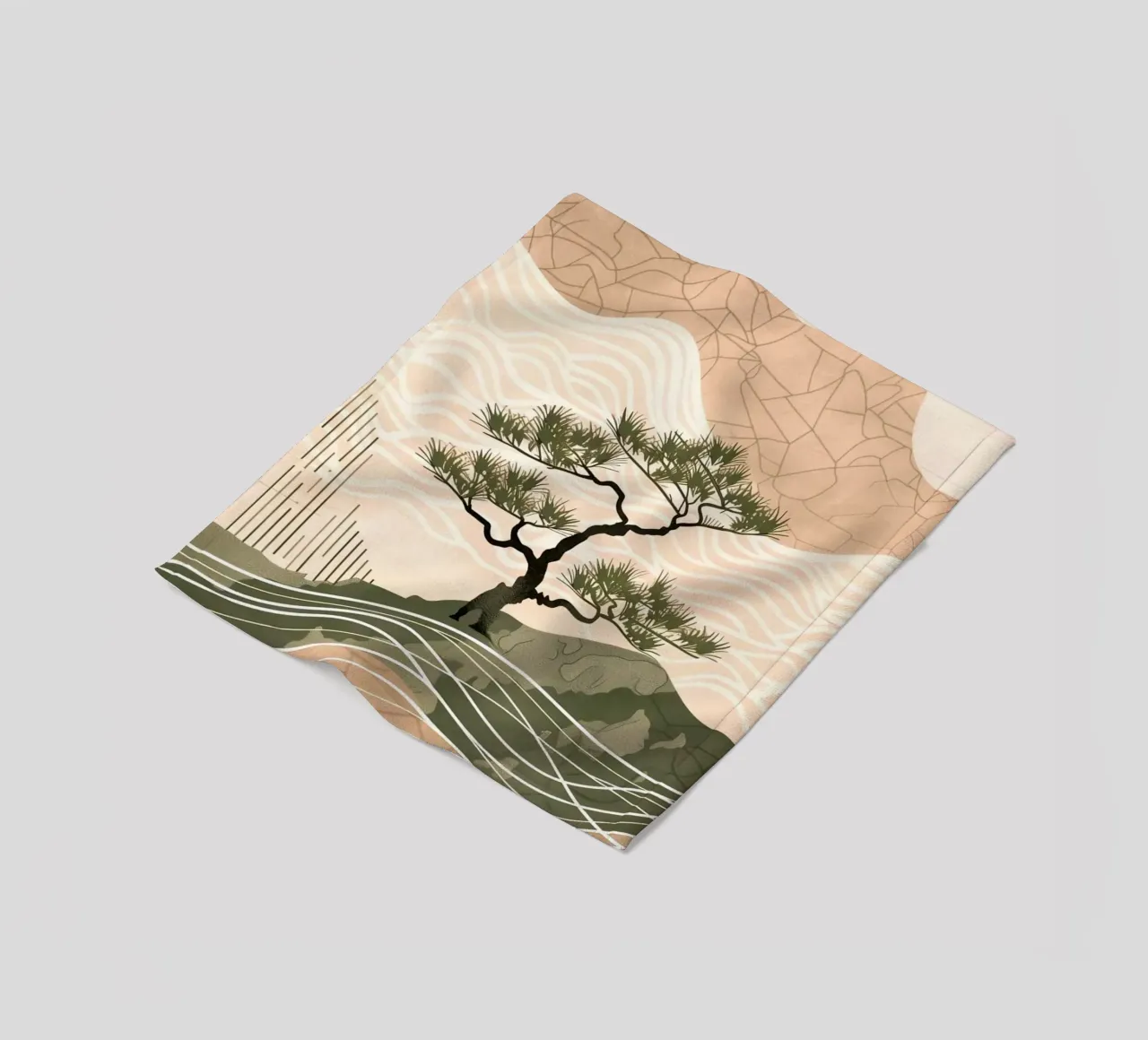 patterned abstract plaid polaire de Histrol