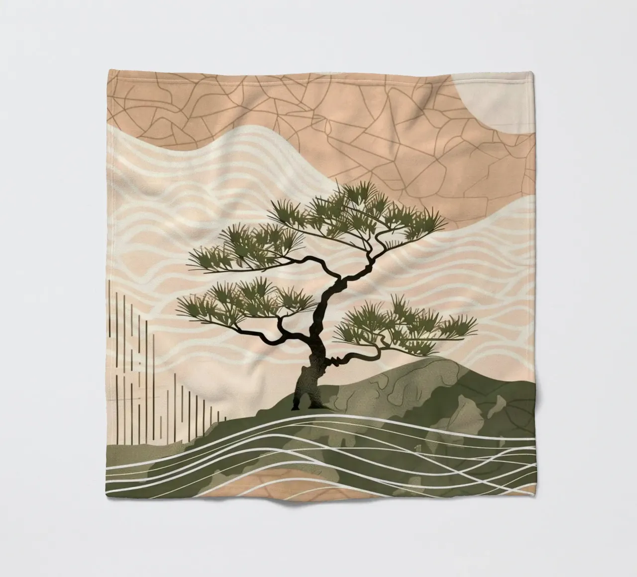 patterned abstract plaid polaire de Histrol