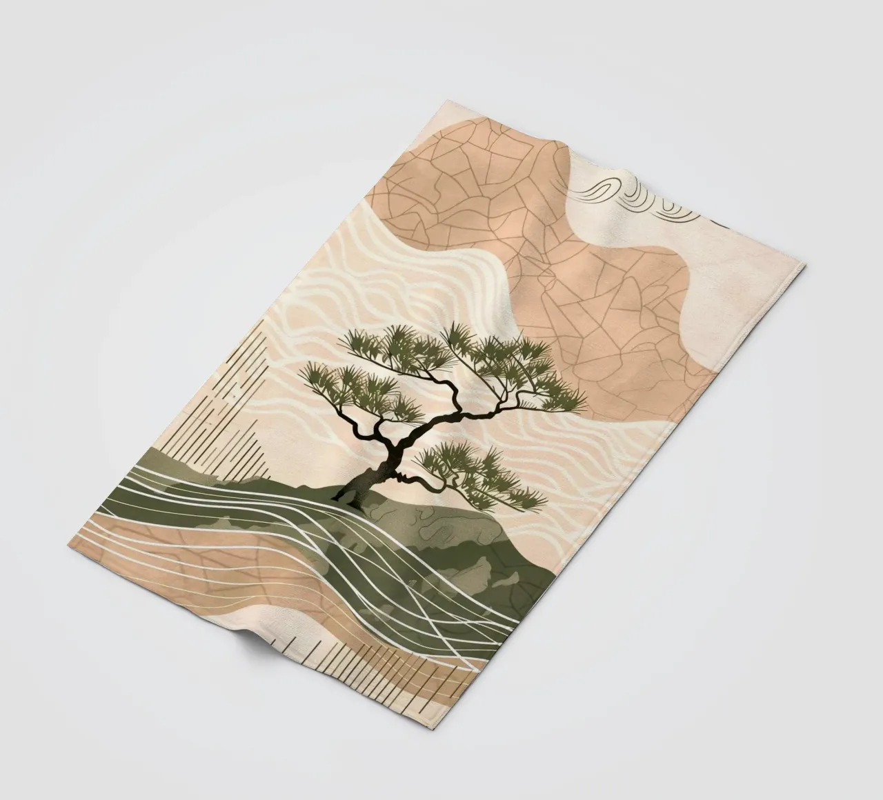 patterned abstract plaid polaire de Histrol