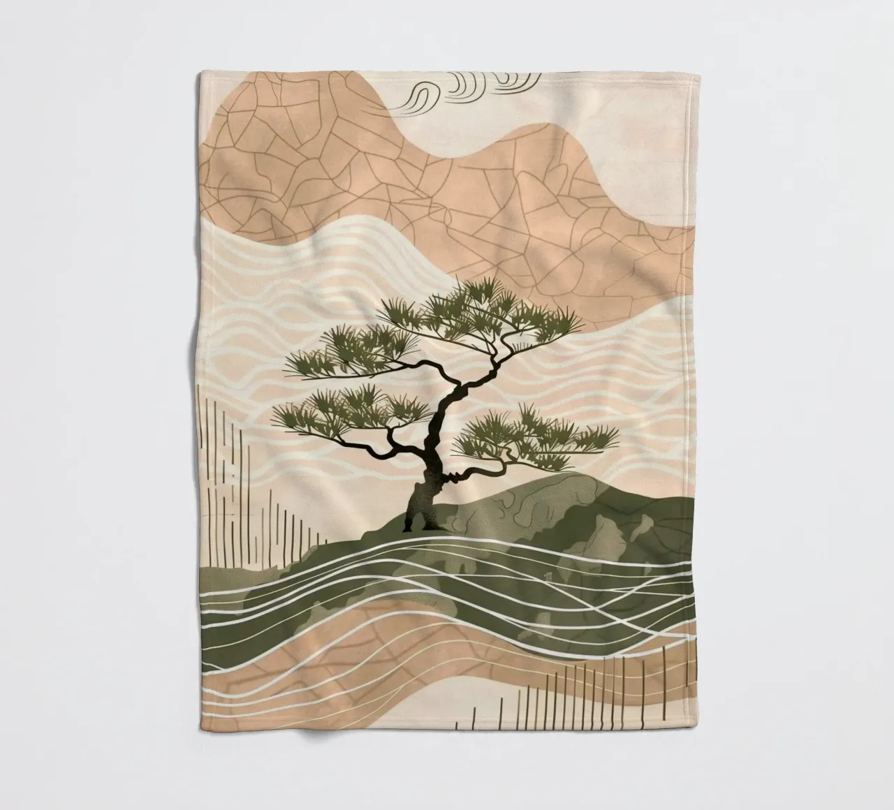 patterned abstract plaid polaire de Histrol