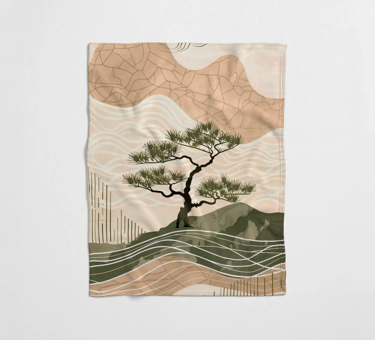 patterned abstract plaid polaire de Histrol