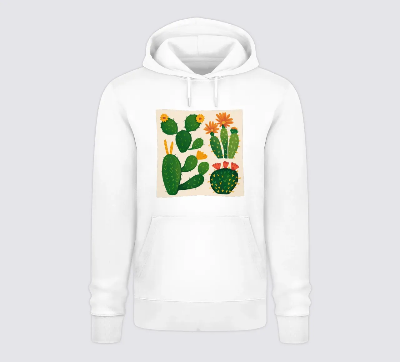 Cactus del deserto in fiore felpa con cappuccio da Obs Canvas