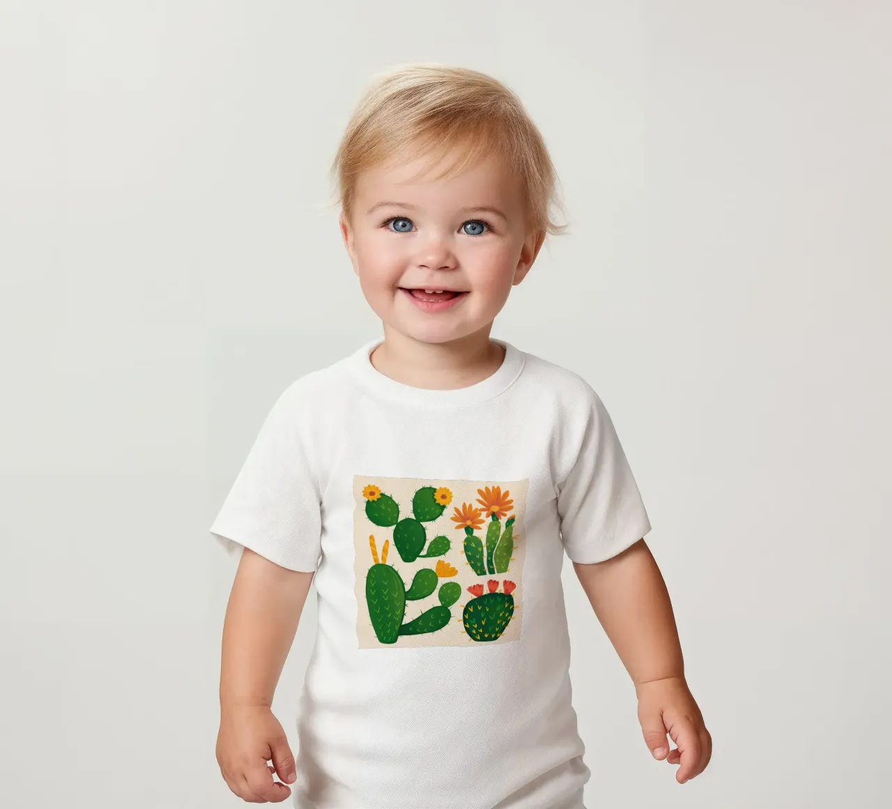 Cactus del deserto in fiore maglietta neonato da Obs Canvas