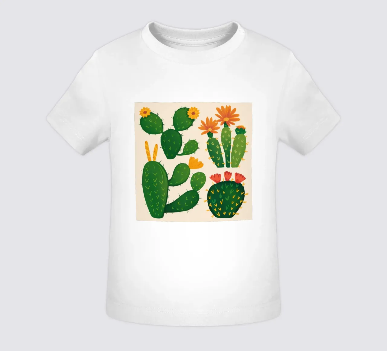 Cactus del deserto in fiore maglietta neonato da Obs Canvas