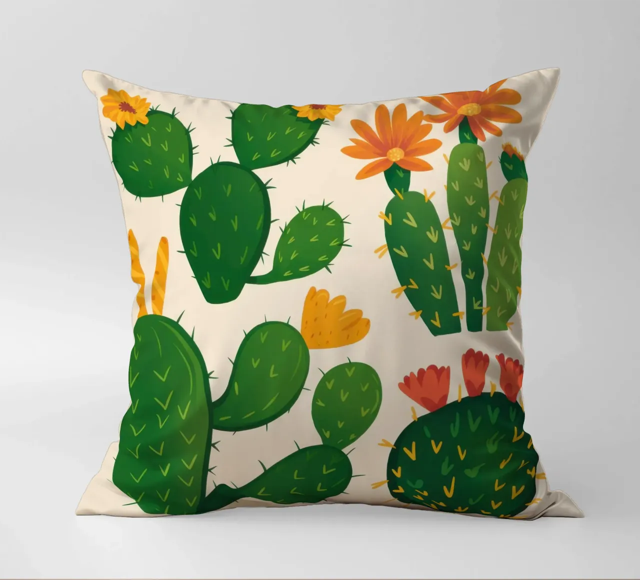 Cactus del deserto in fiore cuscino da Obs Canvas