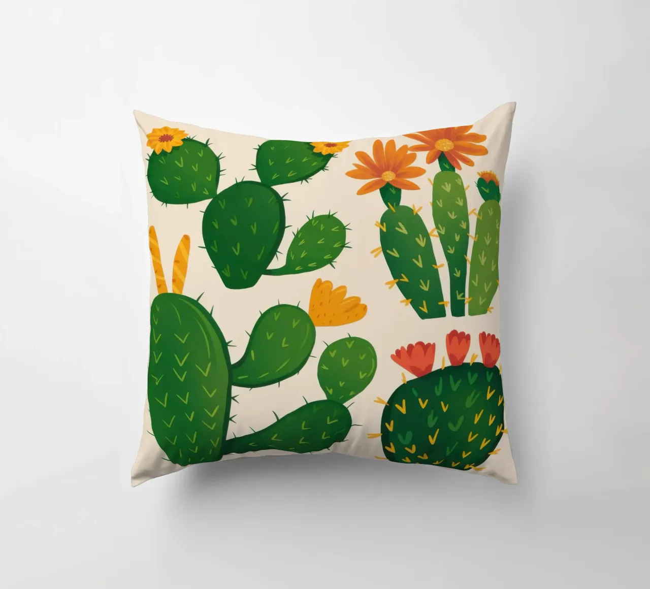 Cactus del deserto in fiore cuscino da Obs Canvas