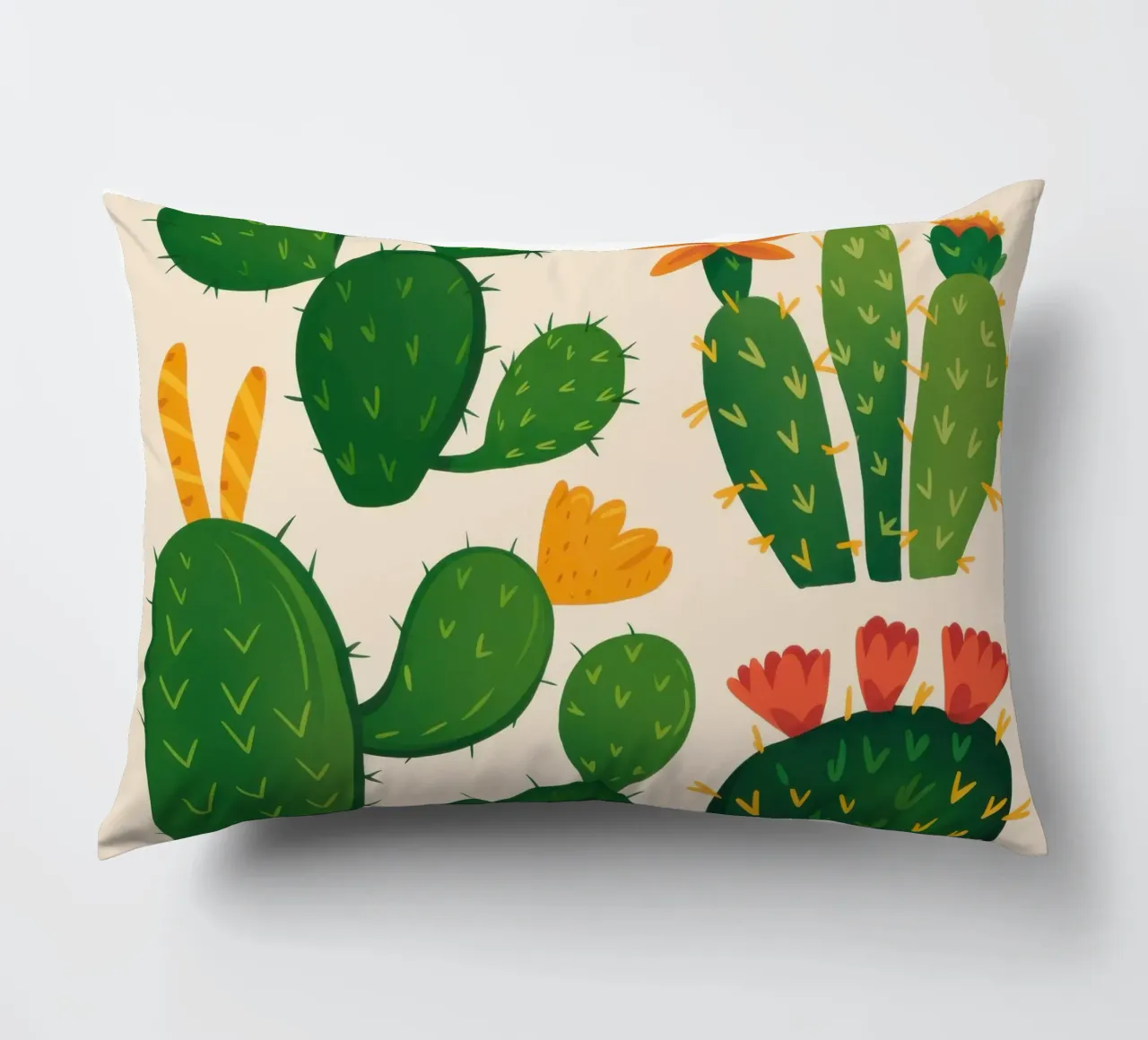 Cactus del deserto in fiore cuscino da Obs Canvas