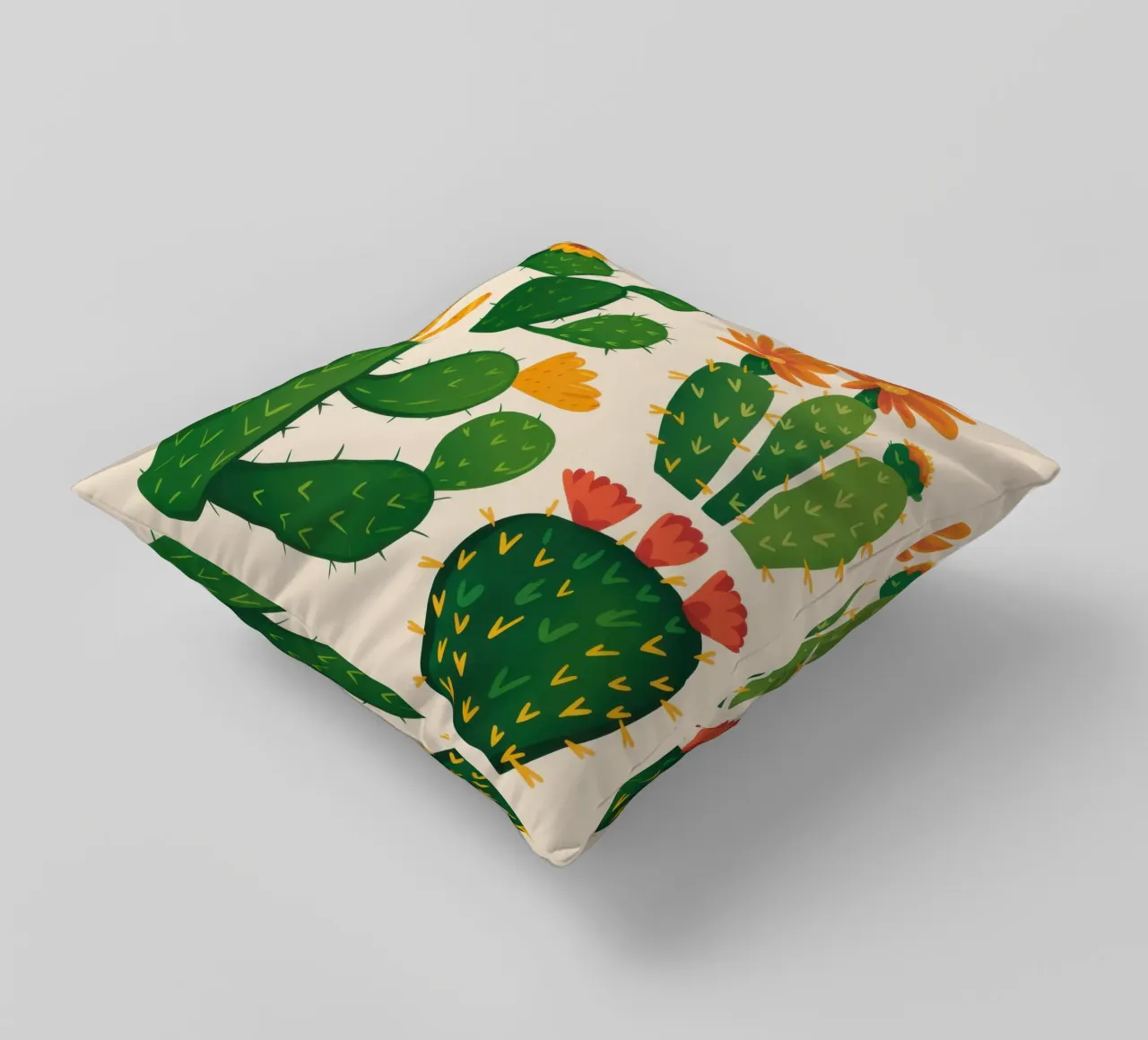 Cactus del deserto in fiore cuscino da Obs Canvas