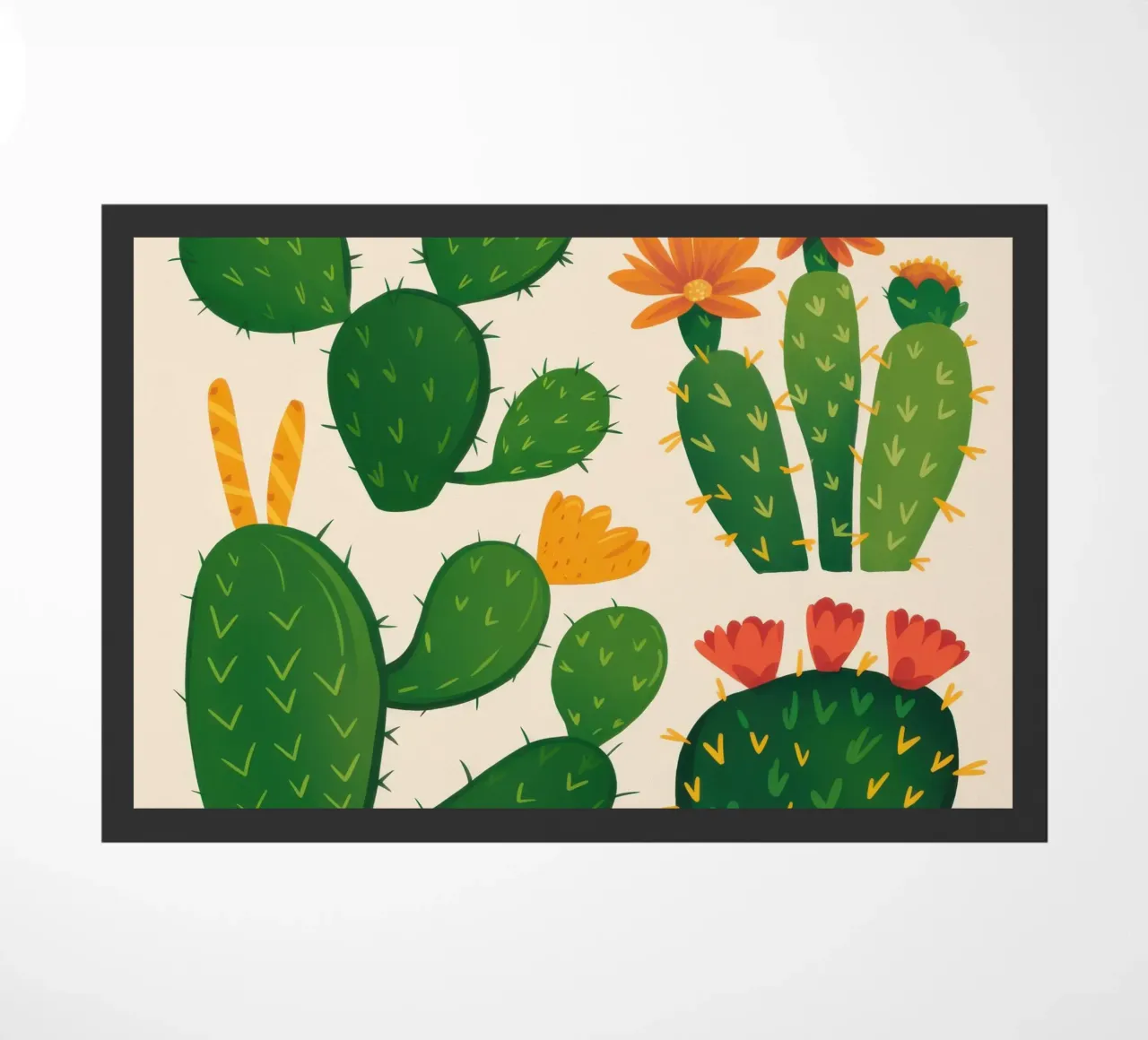 Cactus del deserto in fiore zerbino da Obs Canvas