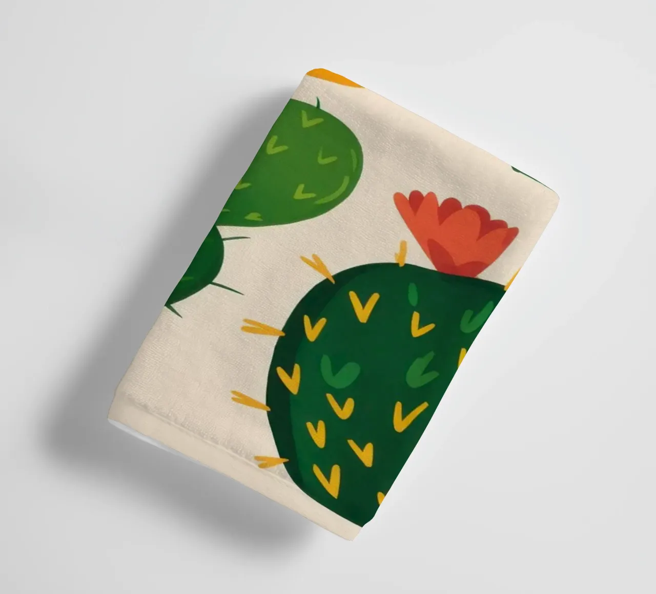 Desert Bloom Cacti towel by Obs Canvas