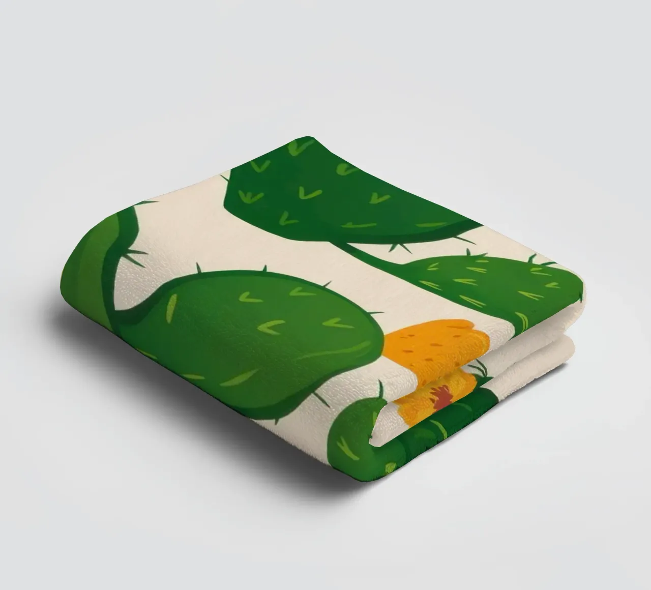 Desert Bloom Cacti towel by Obs Canvas