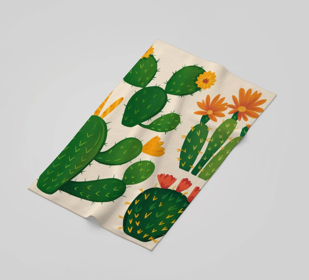 Cactus del deserto in fiore telo mare da Obs Canvas