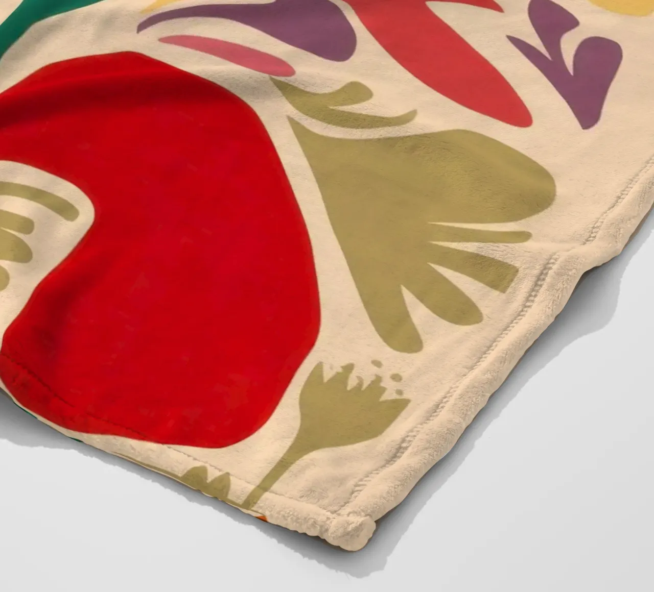Gioia floreale astratta coperta in pile da Irish Strokes