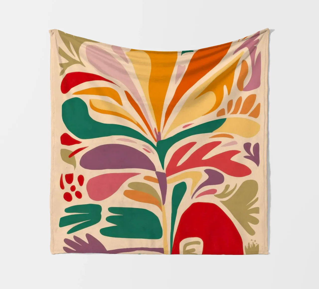 Gioia floreale astratta coperta in pile da Irish Strokes