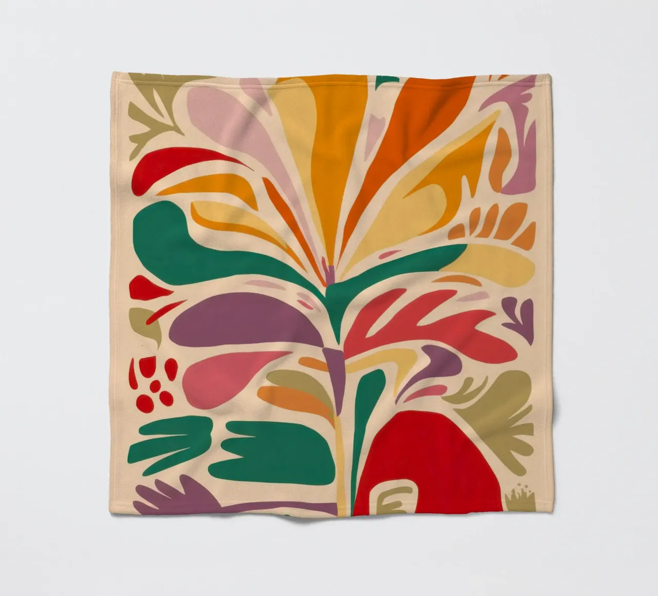 Gioia floreale astratta coperta in pile da Irish Strokes