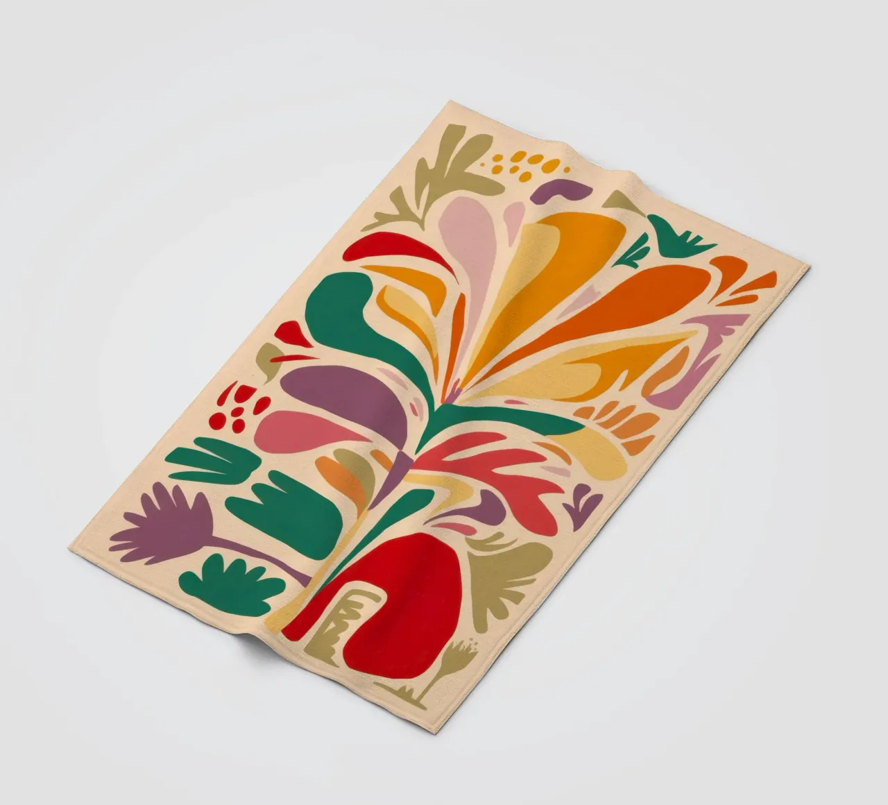 Gioia floreale astratta coperta in pile da Irish Strokes