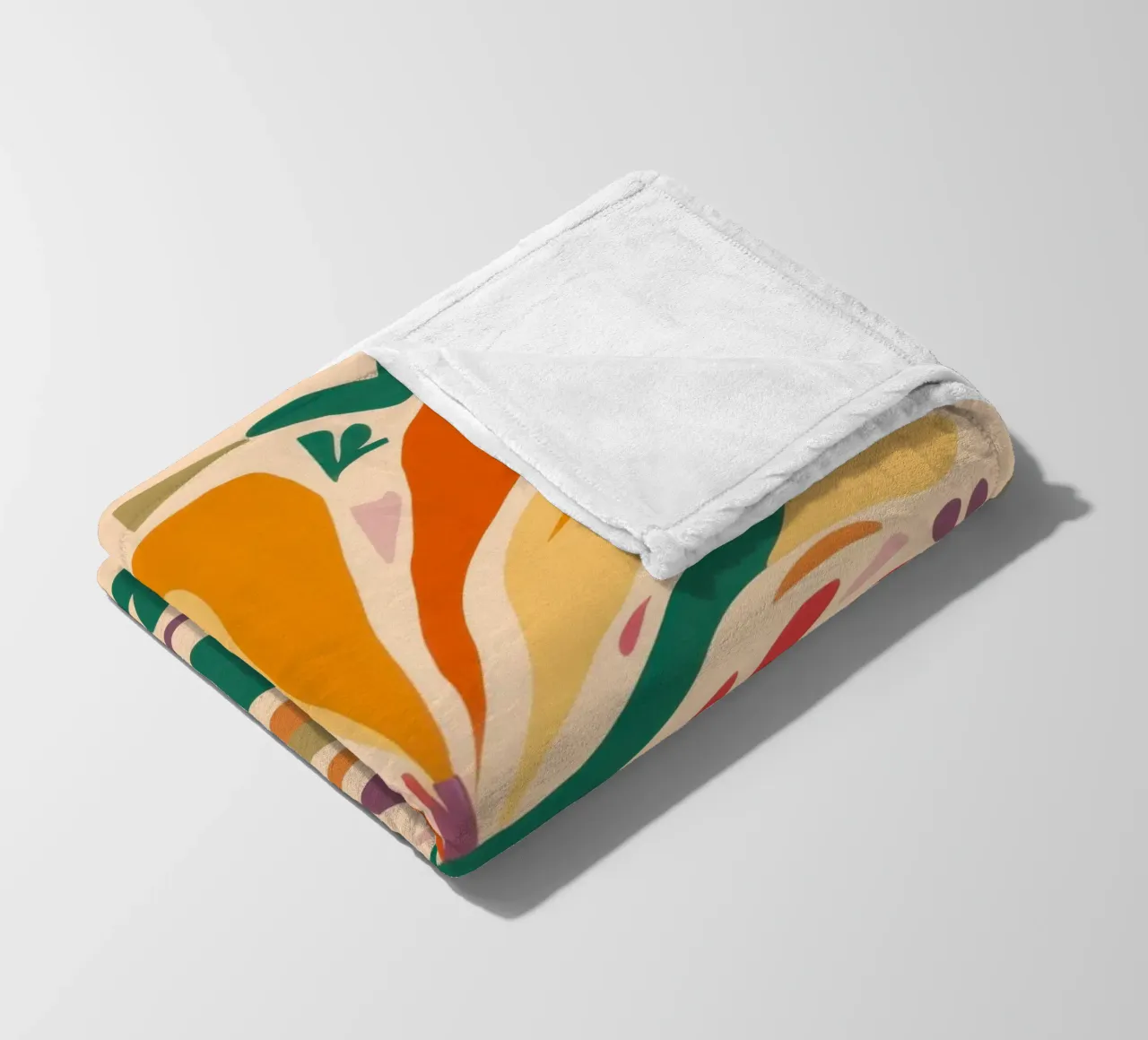 Gioia floreale astratta coperta in pile da Irish Strokes