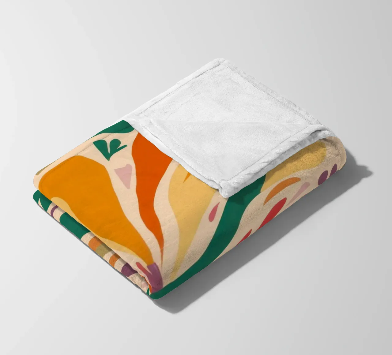 Gioia floreale astratta coperta in pile da Irish Strokes