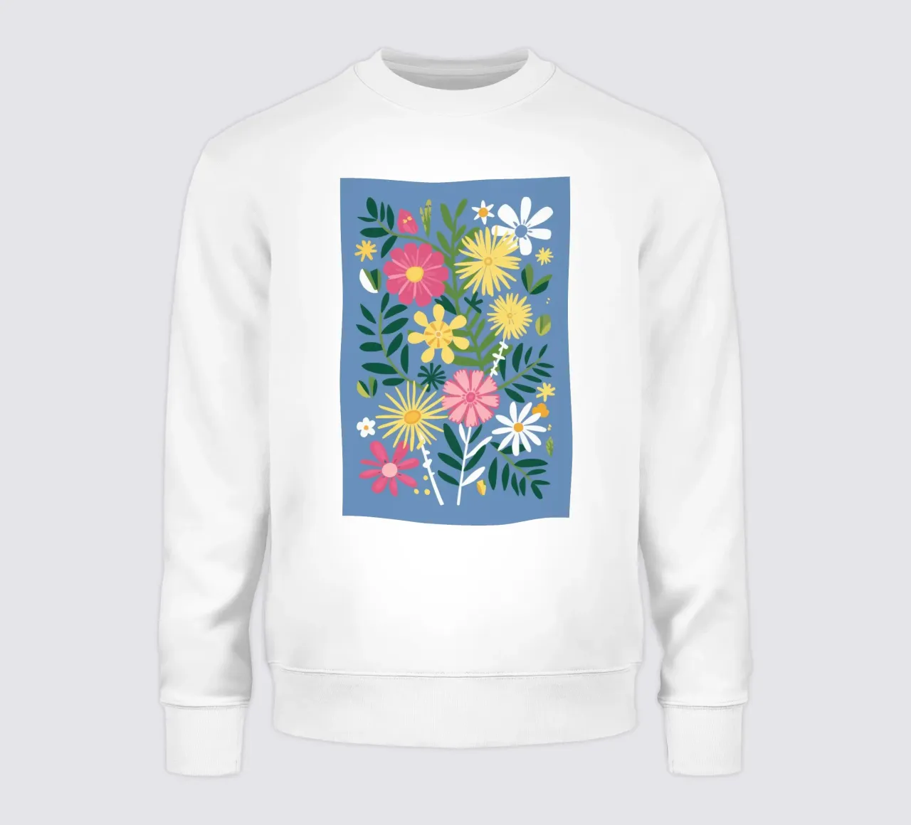 Ráfaga de flores silvestres sudadera de Trace Brush