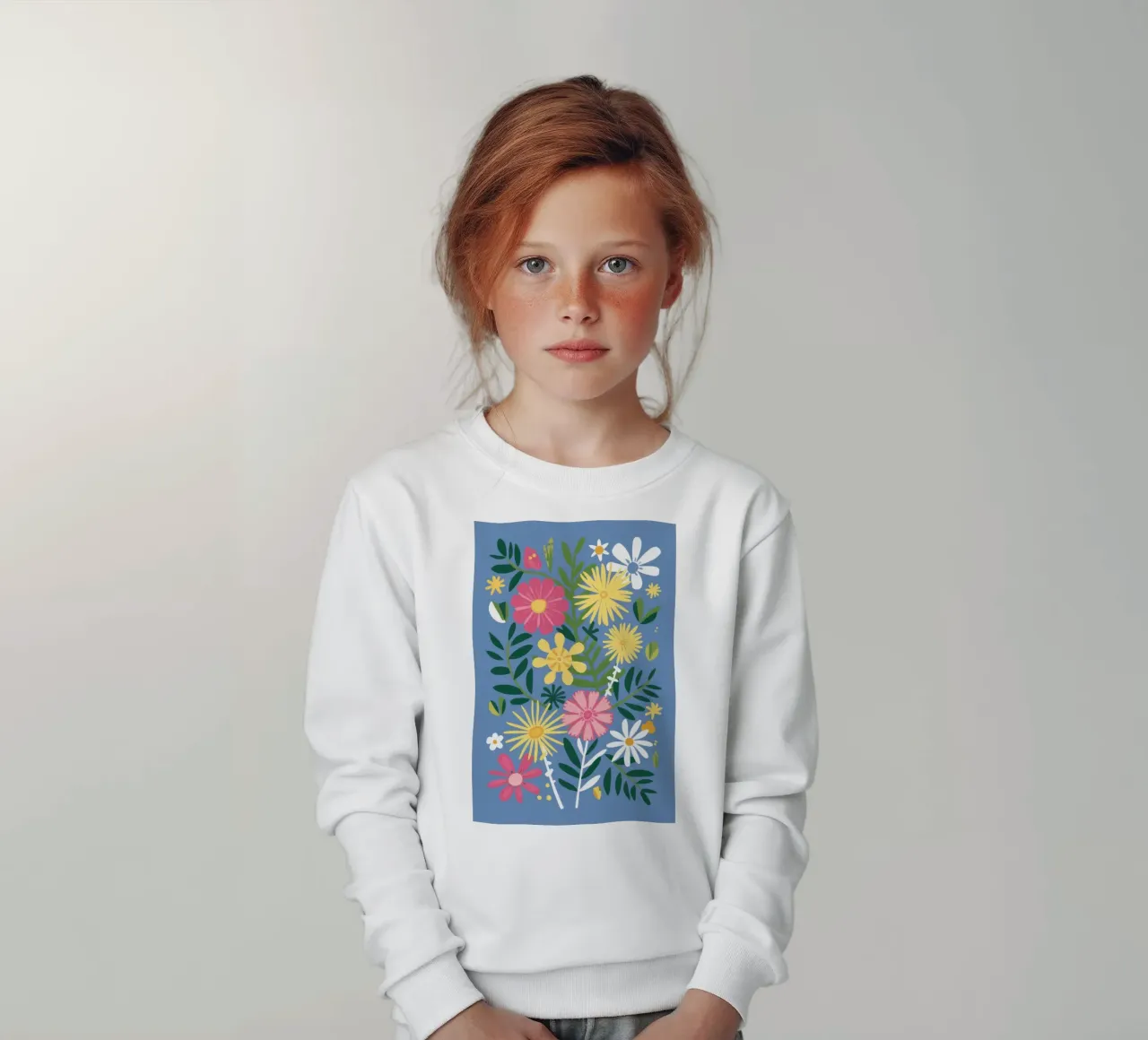 Scoppio del giardino di fiori selvatici felpa bambino da Trace Brush