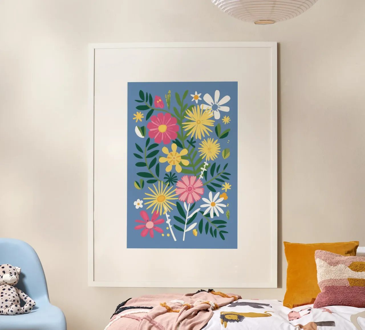 Scoppio del giardino di fiori selvatici carta hahnemühle da Trace Brush