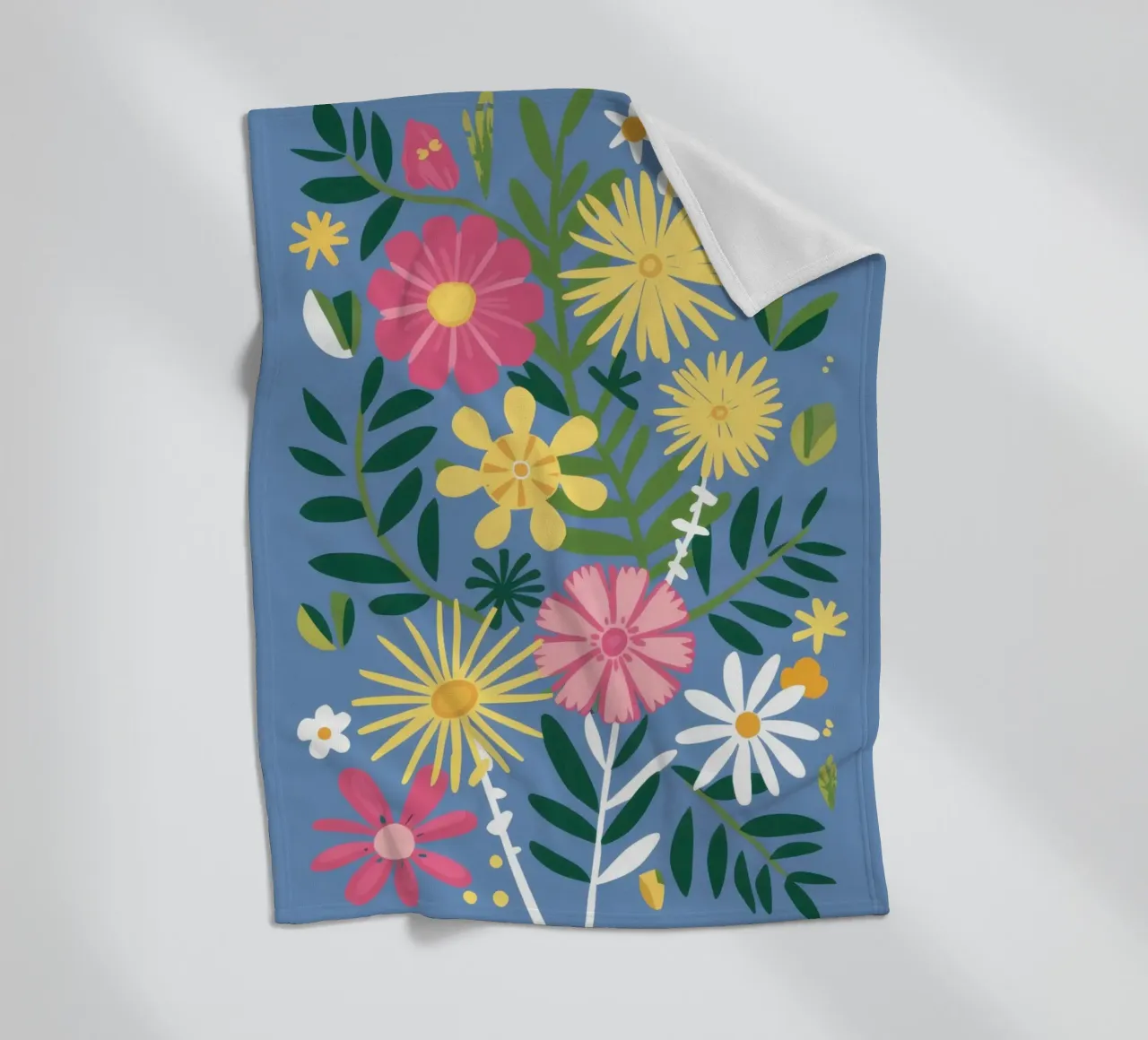 Scoppio del giardino di fiori selvatici coperta in pile da Trace Brush