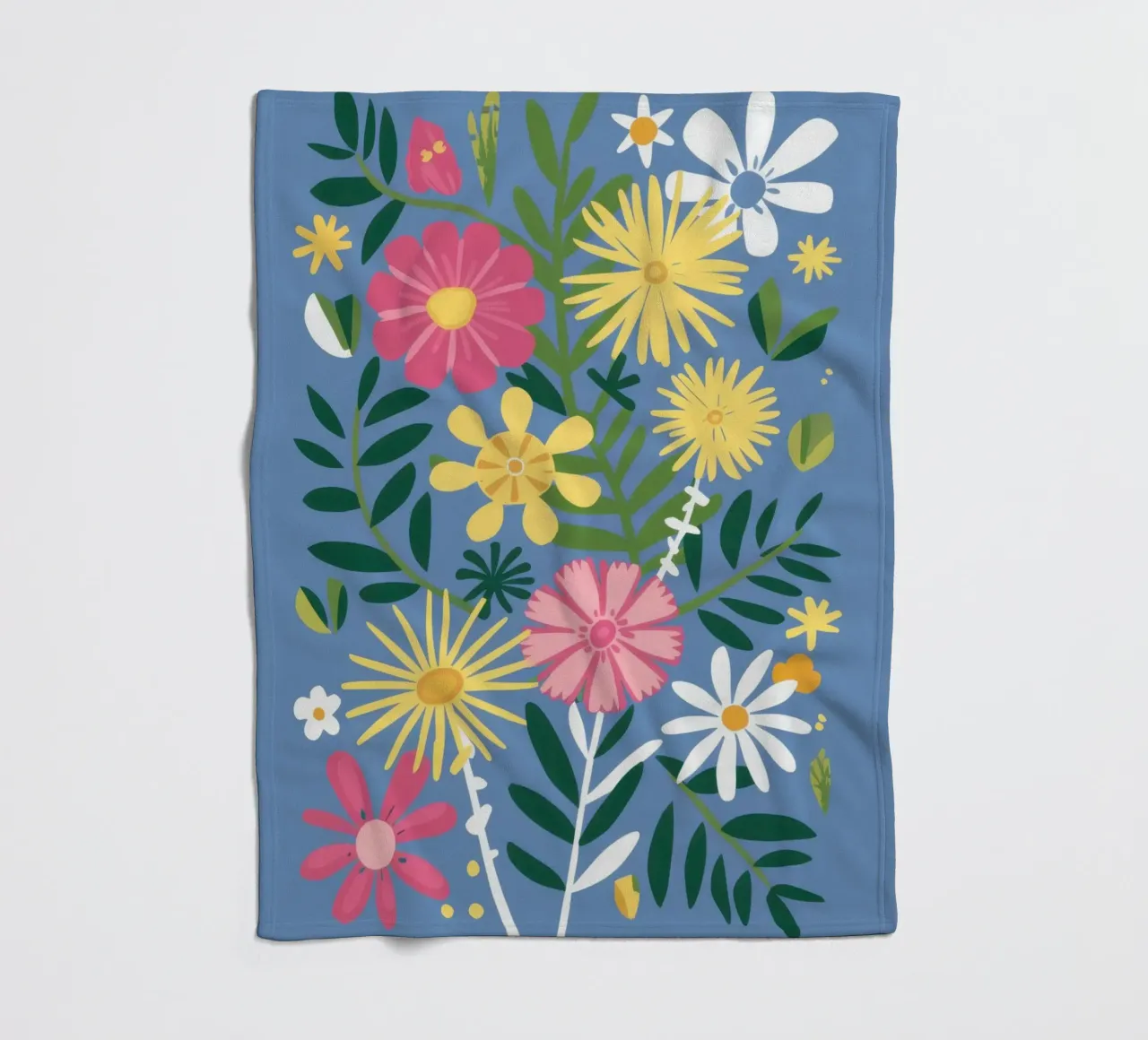 Scoppio del giardino di fiori selvatici coperta in pile da Trace Brush