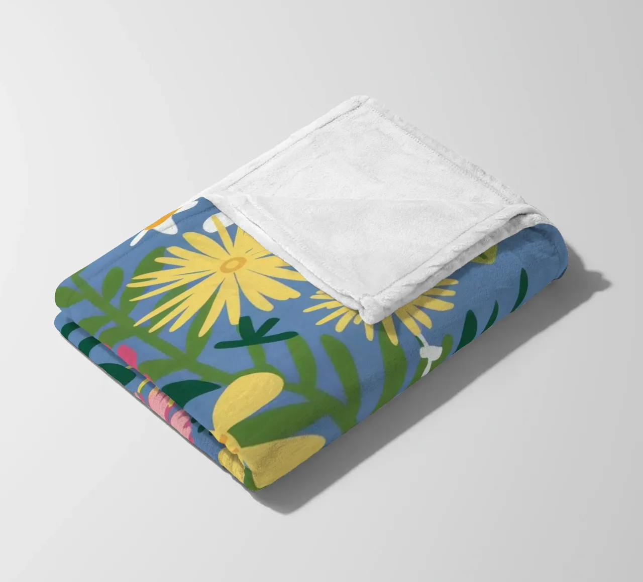 Scoppio del giardino di fiori selvatici coperta in pile da Trace Brush