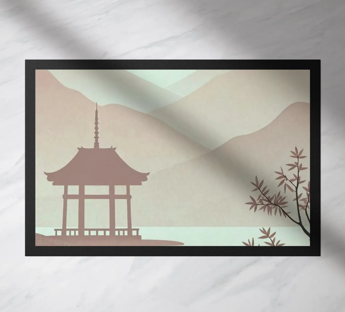 reflection silhouette doormat by Histrol