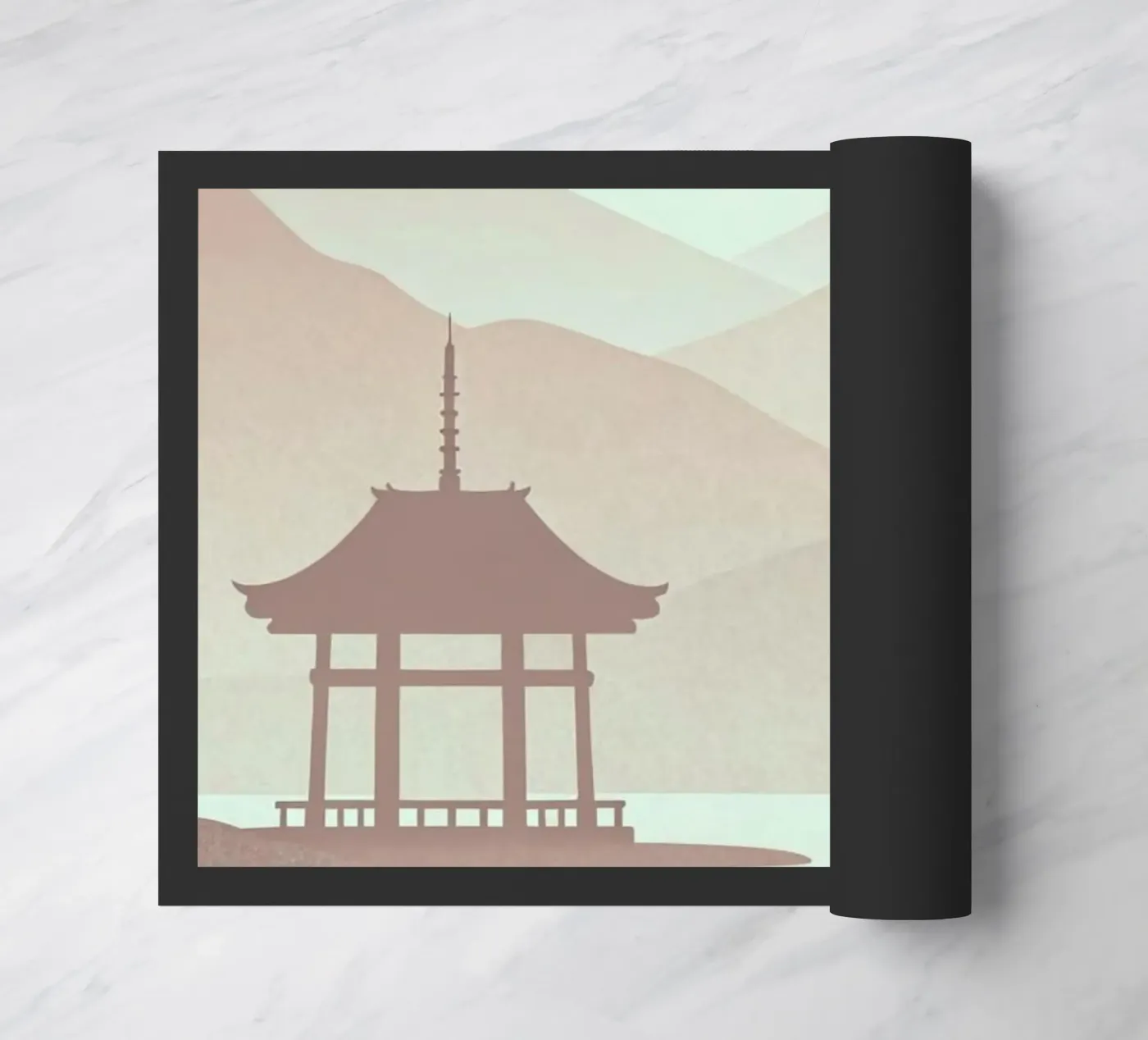 reflection silhouette doormat by Histrol