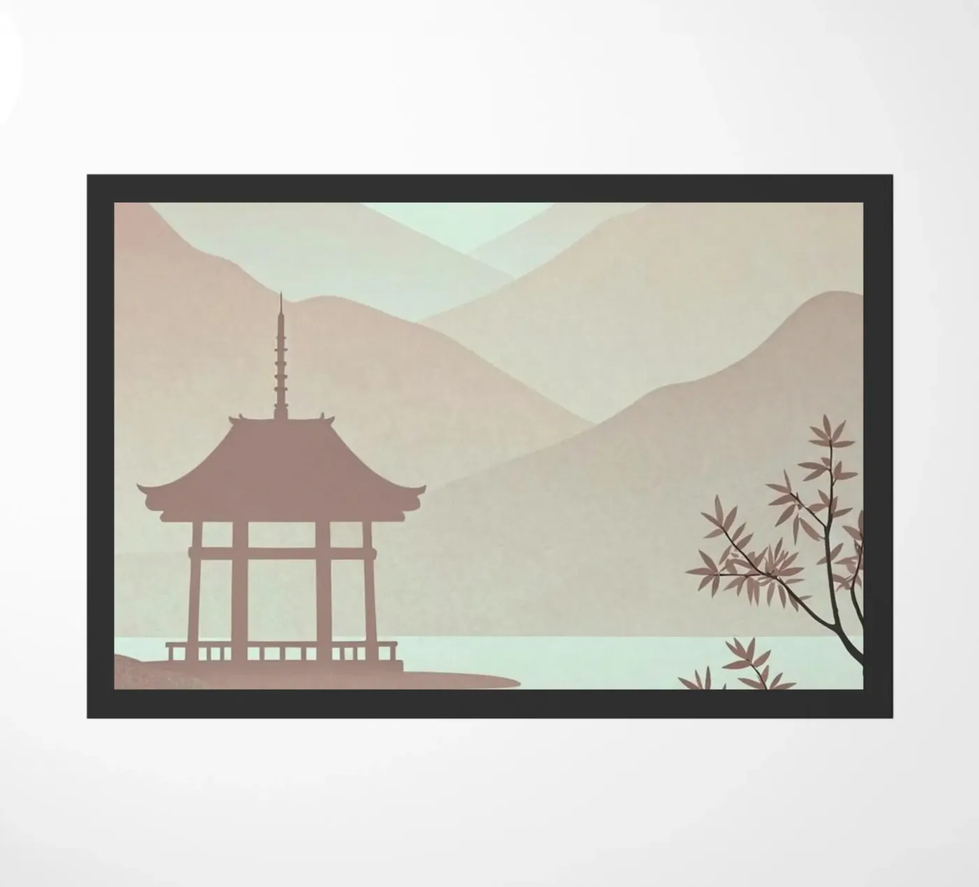 reflection silhouette doormat by Histrol
